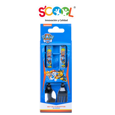 SCOOL SET CUBIERTO C/CAJA PAW PATROL CORE H