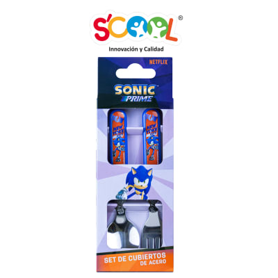 SCOOL SET CUBIERTO C/CAJA SONIC PRIME