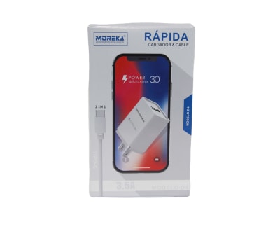 Cargador Tipo V8 Microsub Moreka D-4, 3.5 A1