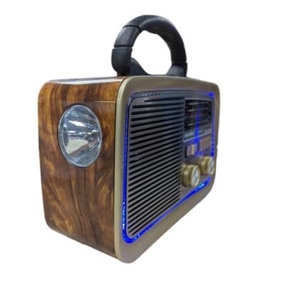 Bocina Radio FM - AM  Moreka 224, Bluetooth, TF Card, Lampara, USB7