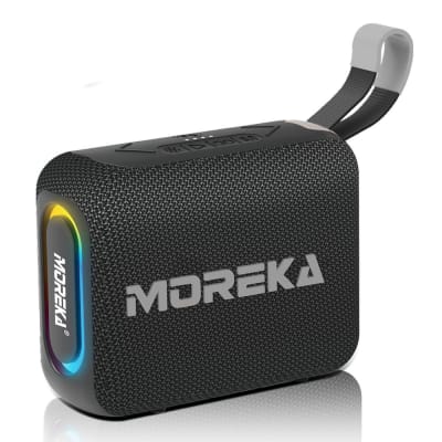 Bocina Power Bank Moreka 428 10W 5000mAh cables tipo IP y C