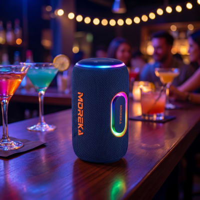 Bocina Moreka-445 Bluetooth 5.4 25W IPX5 TWS 8 Horas10