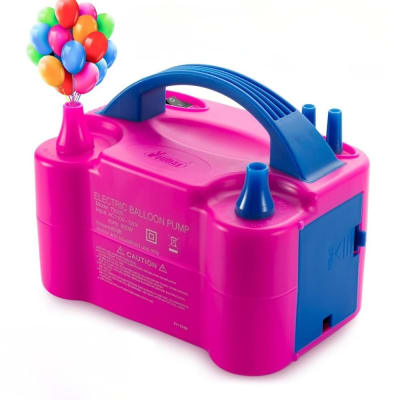 Bomba de Globos Eléctrica Portátil Inflador de Globos de Doble Boquilla 730051