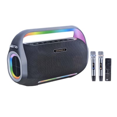 Bocina Bluetooth portátil Moreka A33 250W 1800mAh Contra Agu1