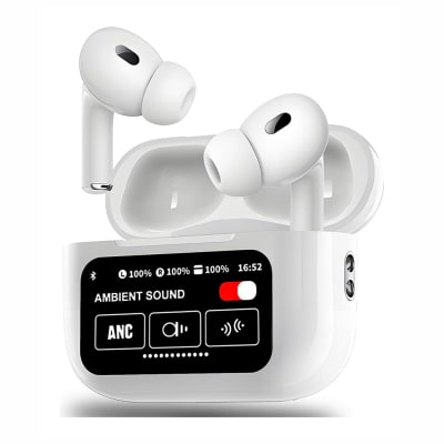 Audífonos Bluetooth con Cancelación de Ruido Lcd Táctil