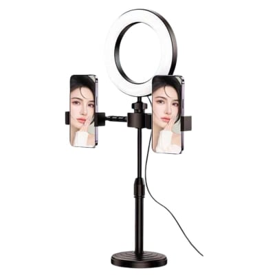 Aro De Luz Led HX-06 Escritorio 6.5 Pulgadas Brillo1