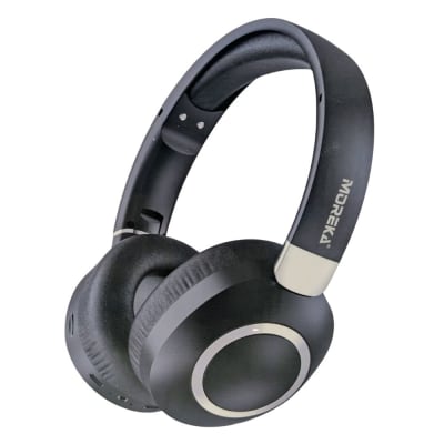 Audífonos Bluetooth 5.4 Moreka BL024 12 horas de musica AUX 3.5mm cancelación de Ruido1
