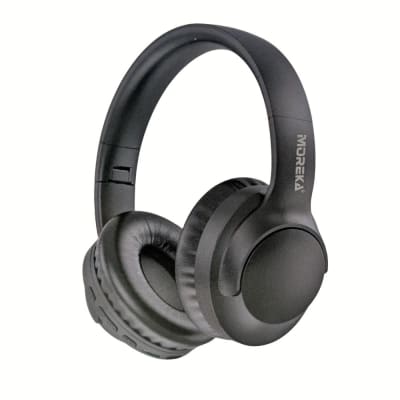 Audífonos Bluetooth V5.4 Moreka BL028 200mAh 40mm Cancelación de Ruido 12 hrs musica1