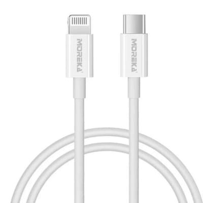 Cable Moreka Tipo C a Lightning CB-40 27W carga rápida 1M