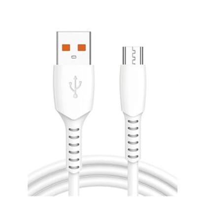 Cable Tipo V8 Micro USB, Moreka CB048 2.1A 1 M.