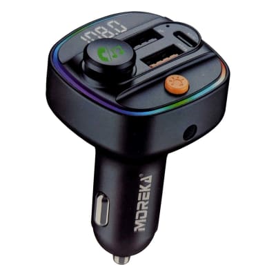 Transmisor Plug in mOREKA cp-0070 Bluetooth 5.3 FM Manos libres reproductor