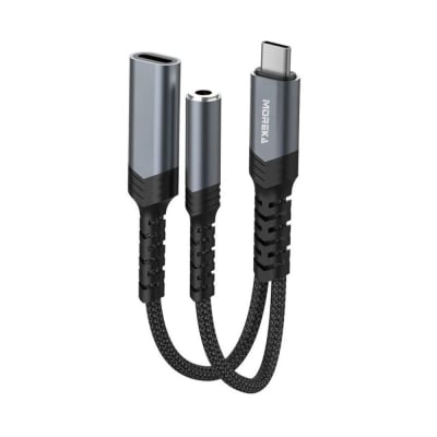 Convertidor Extensor USB-C con división para carga y audio  AU-091