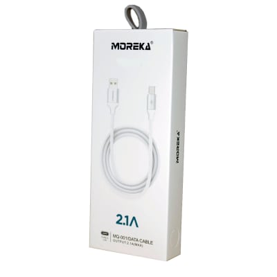 Cable Tipo V8 Microusb Moreka CB-01 2.1 A y Datos 1 M12