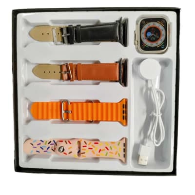 Smart Watch EW57 Serie 8 cuatro correas, Cargador Magnetico16