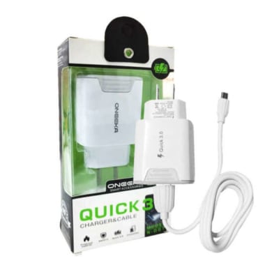 Cargador V8 Oneeka N-D07 QC 3.0A cable 1M8