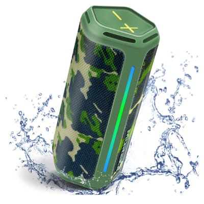 Bocina Bluetooth Moreka 375  Resistente al agua IPX6, Radio FM, USB, Micro SD