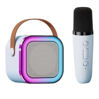 Bocina Karaoke Bluetooth FM dual microfonos portatil WL-39515