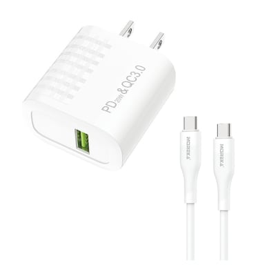 Cargador MOREKA MQ015 20W, 3.1A Incluye Cable USB - C
