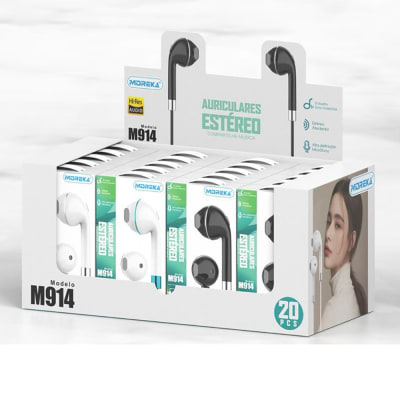 Paquete de 20 Audífonos Alámbrico 3.5 Moreka M-914, Manos Libres11