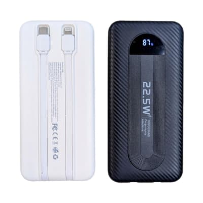Power Bank Moreka K080 10000 mAh 22.5W cables IP y C1