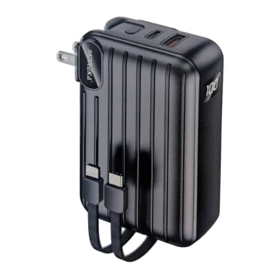 Power Bank Moreka K091 20000 mAh 22.5W cable tipo C y tipo IP clavija plegable1