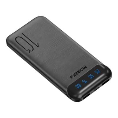 Power Bank Moreka K100 1000mAh 37Wh Puertos de Salida 3 (2 x USB + 1 x USB-C)1