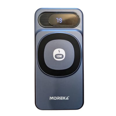 Power Bank Moreka K106 10000mAh 37Wh 15W magnética 22.5w máxima incluye cables1