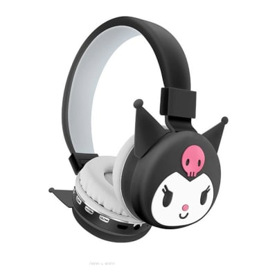 Audífonos Diadema Bluetooth Kuromi Inalámbrico Plegable1