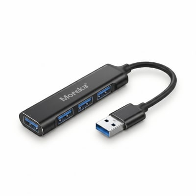 Hub USB 3.0 Moreka KZ02 4 en 1 Alta Velocidad Plug & Play