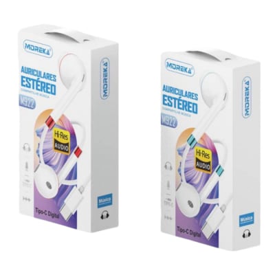 Audifonos Moreka M-922 Alámbricos Manos Libres conector tipo C1