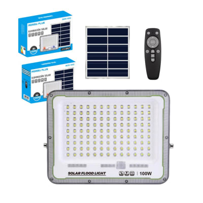 Reflector Solar 100W 6500mAh con Panel solares para intemperie IP67 MOR-100G1