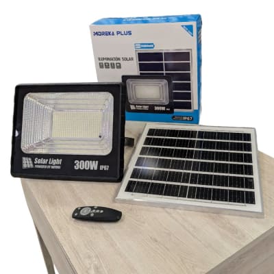 Reflector Solar 300w Exterior Ip67 Moreka 20000mah Mor-300h7