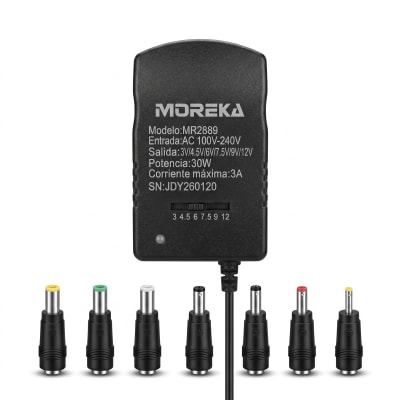 Cargador Universal Moreka 7 Conectores 30w 3a Mr28898