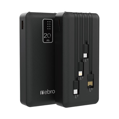 Power Bank Nebro 20000mAh 2.1A 5V incluye cables IP C V81
