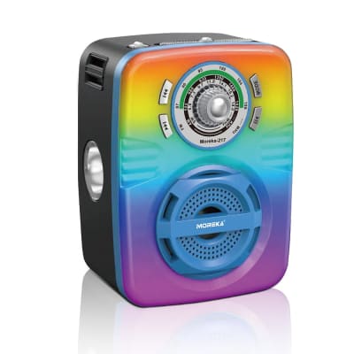 Bocina Radio AM FM Con Bluetooth Recargable Moreka 217