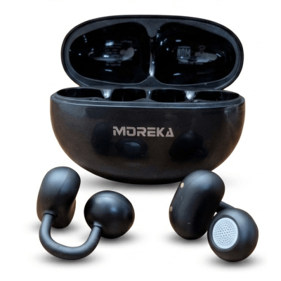 Audífonos Moreka E604 Tipo Arete Clip Bluetooth 25h Táctil1