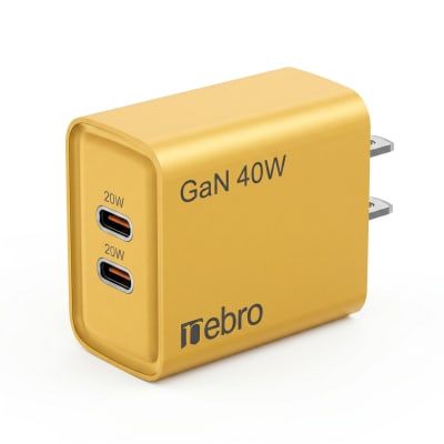 Cargador Doble USB-C Nebro VGA-029 20W Carga Rápida PD Reconocimiento Inteligente Protección contra Sobretensión1