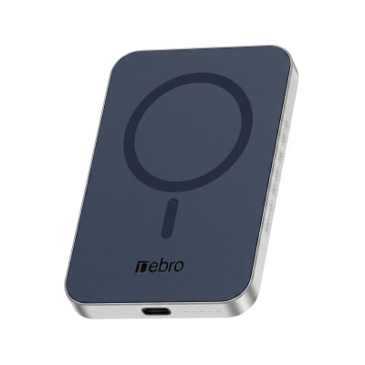 Power Bank Magnético Nebro WB-155 Carga Inalámbrica 15W Batería Externa Magnética N52 Carga Rápida Bidireccional USB-C Compatible con MagSafe, Phone y Fundas Gruesas1