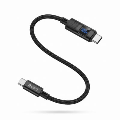 Cable con pantalla digital 100w 1.2m C/C nebro Modelo WD117T8