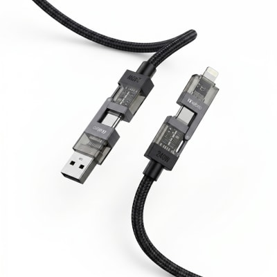 Cable trenzado 4 en 1 240w 1.2m nebro Modelo WD3103