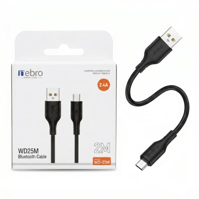 Cable Micro USB NEBRO WD25M 2.4A 2 Metros Carga Rápida6