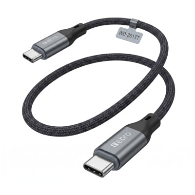 Cable trenzado 65w 1m C/C nebro Modelo WD301TT Carga rapida7