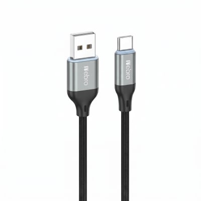 Cable Nebro WD-301T  USB-A a USB-C Trenzado Carga rápida 60W1