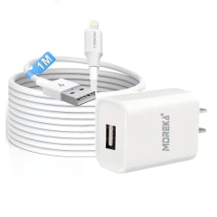 Cargador 2.1A Moreka MR2885 Ligthning 2.1A Cable tipo IP 1M