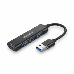 Hub USB 3.0 Moreka KZ02 4 en 1 Alta Velocidad Plug & Play