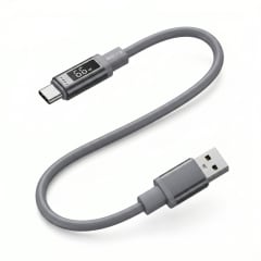 Cable SILICONA NEBRO  USB-C  WD-302T 1.2 Metros Carga Rápida 3.0A