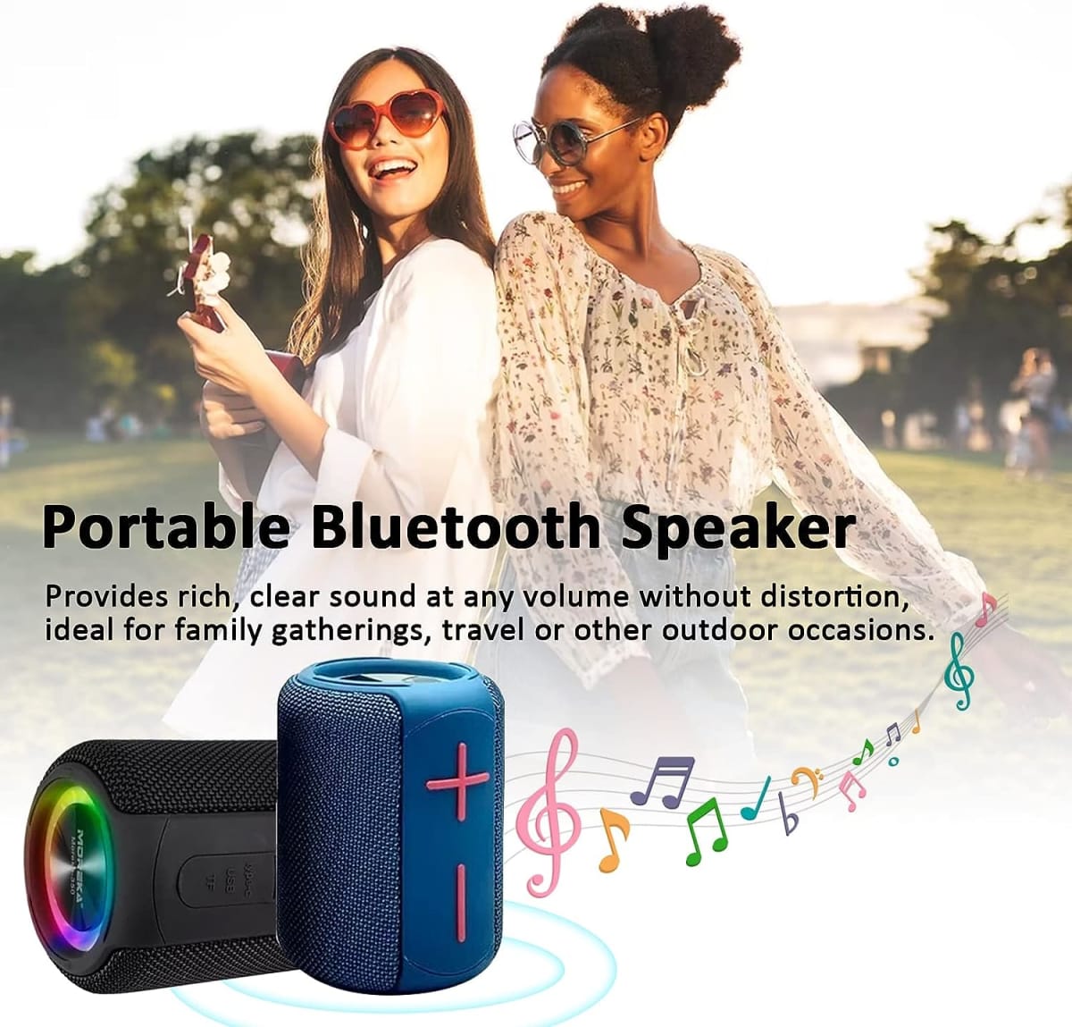 Bocina Bluetooth Moreka 350 TF Card Radio FM Resistente al agua2
