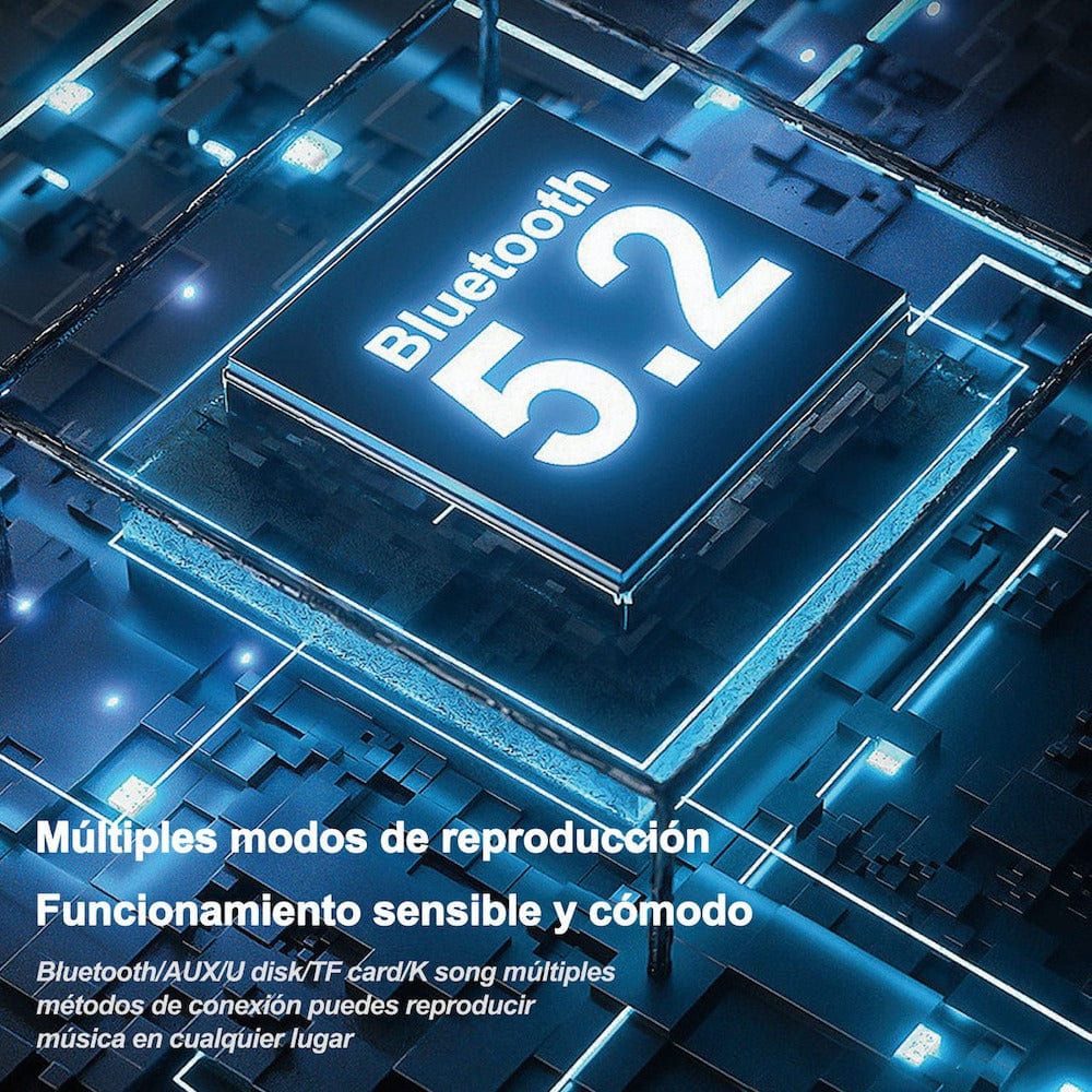 Bocina Karaoke Bluetooth  FM dual microfonos retro Moreka 3822