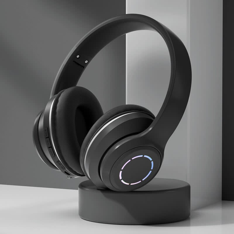Diadema Bluetooth inalámbrico plegable Baja latencia larga duración RGB ST995