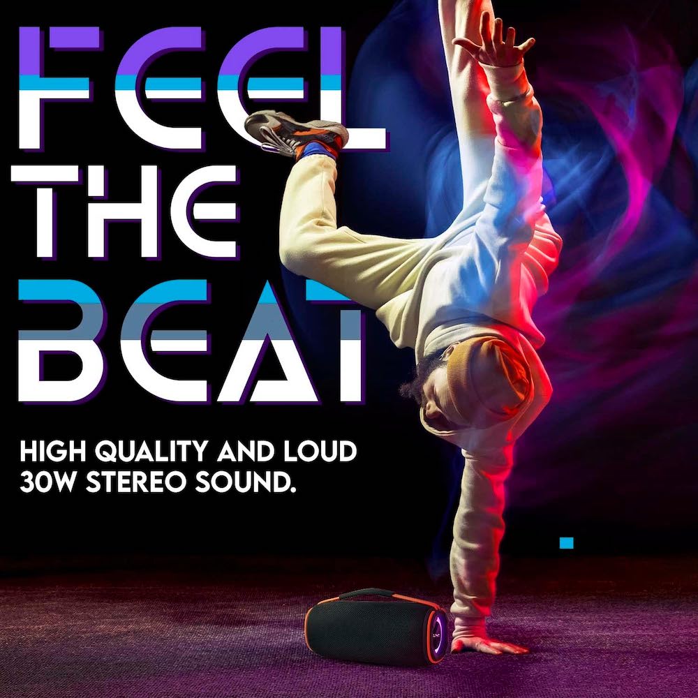 Bocina Bluetooth Moreka 368 20W IPX6, Radio FM, USB, Micro SD2